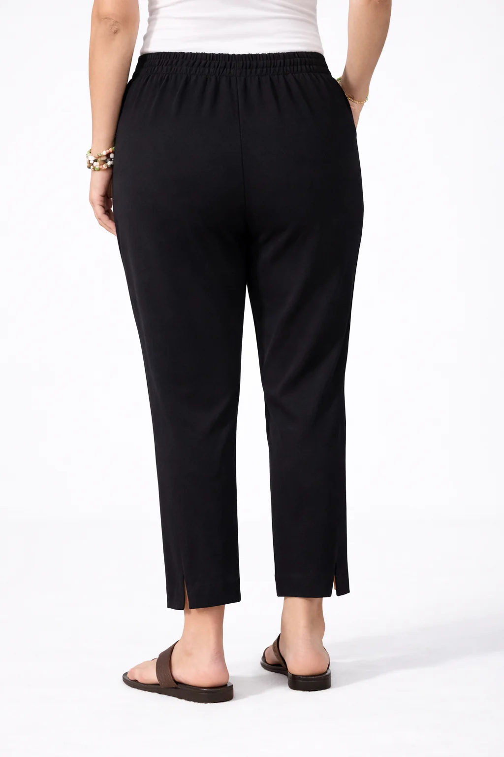 Women’s Black Straight Leg Ankle Pants - Image 5