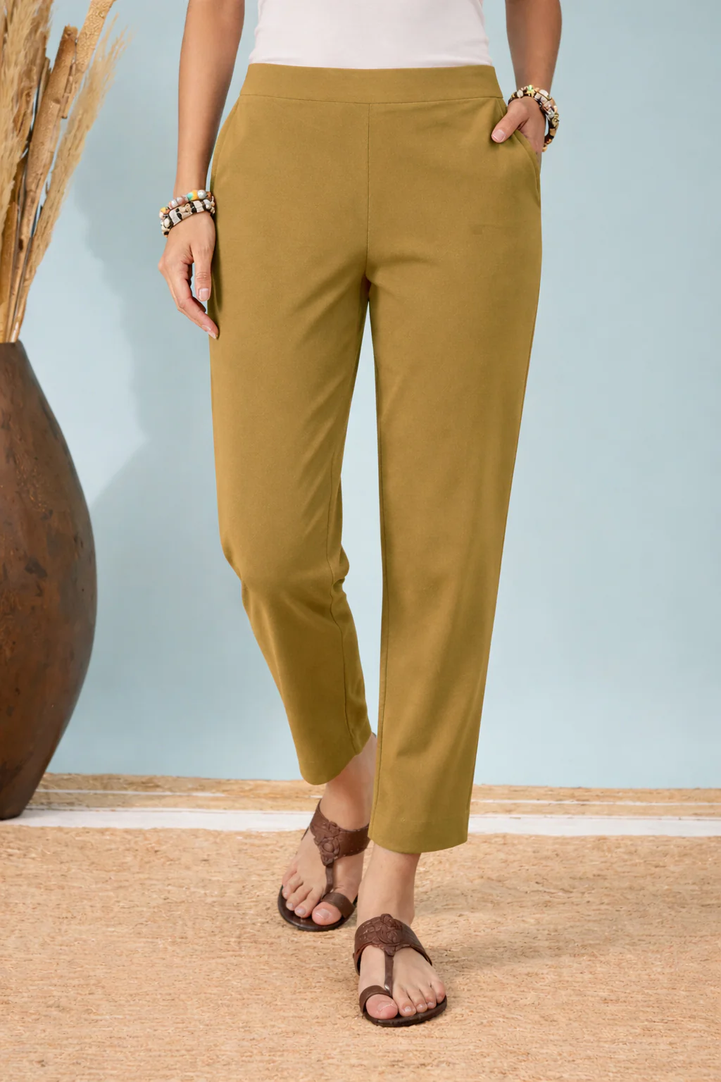 Women‚Äôs Honey Brown Formal Pants