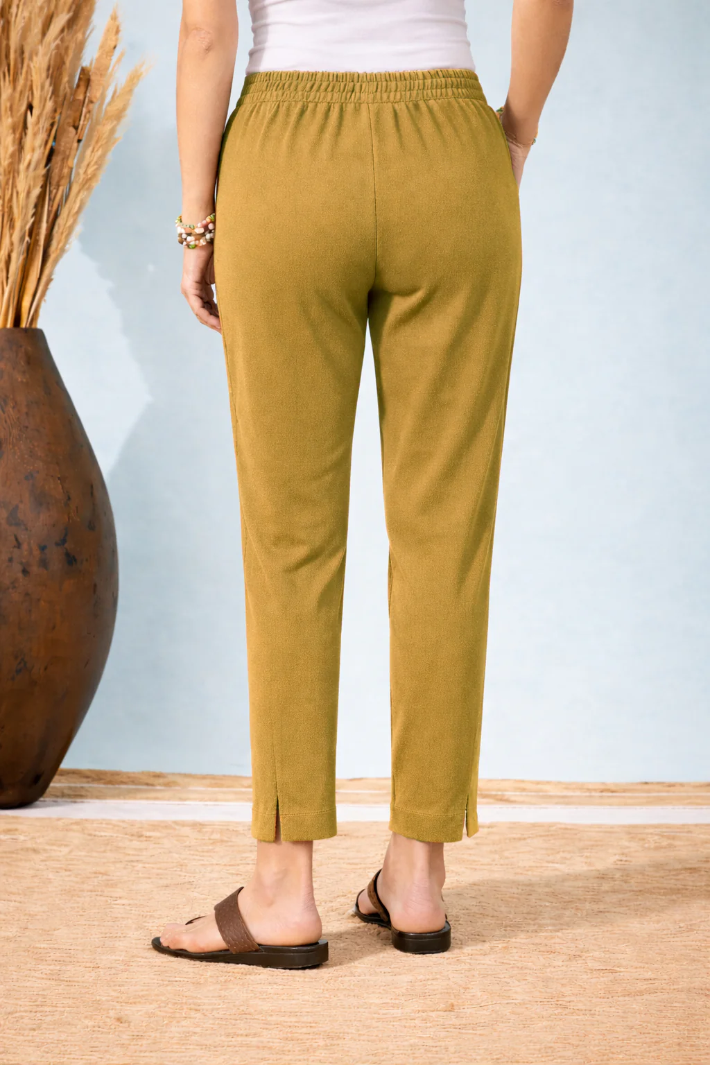 Women‚Äôs Honey Brown Formal Pants - Image 3