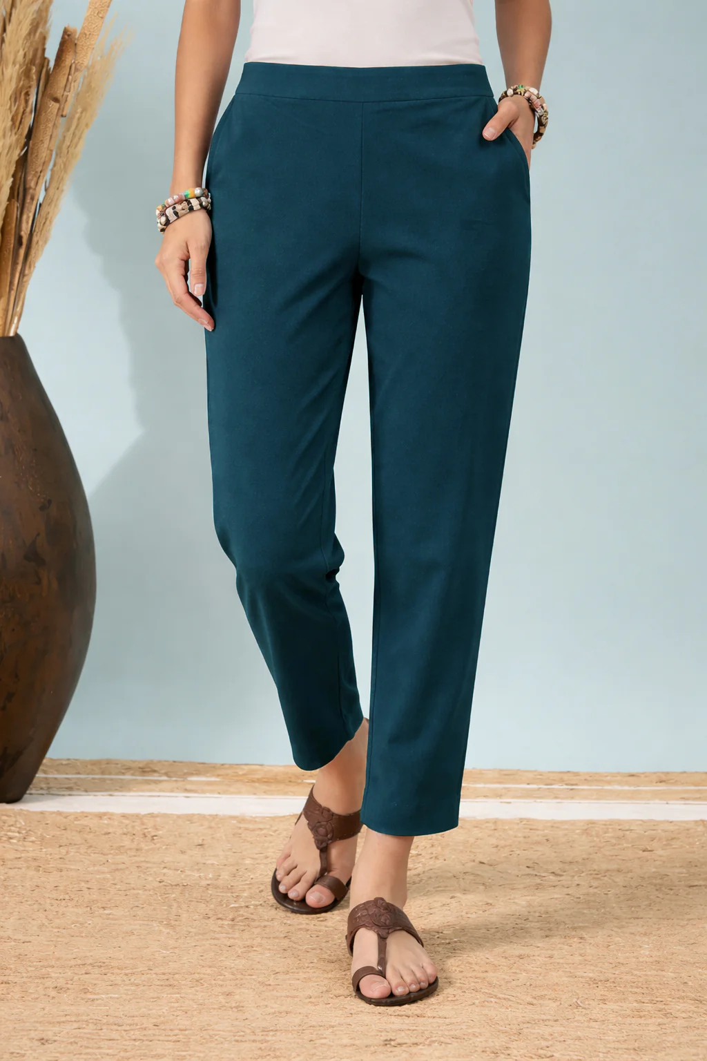Women‚Äôs Teal Green Formal Pants