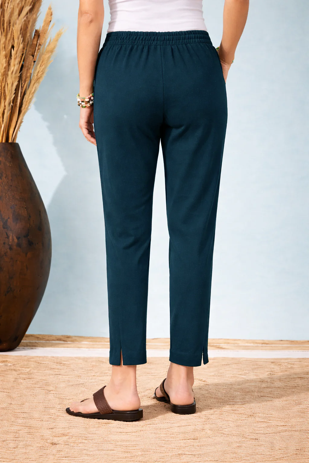 Women‚Äôs Teal Green Formal Pants - Image 3