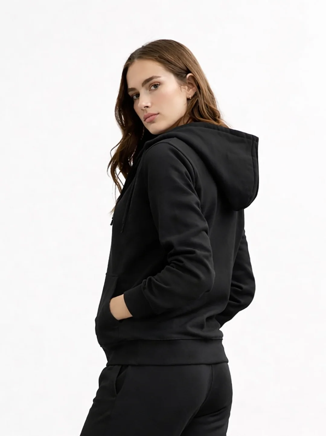 Women‚Äôs Zip Up Hoodie Jogger Lounge Set - Image 4