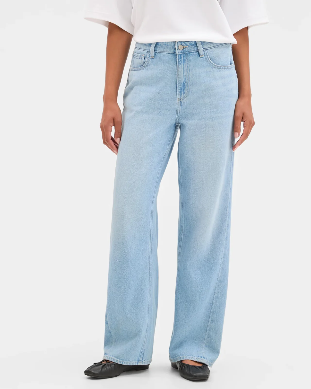 Women"s high-rise Ocean blue Denim jeans - Image 2