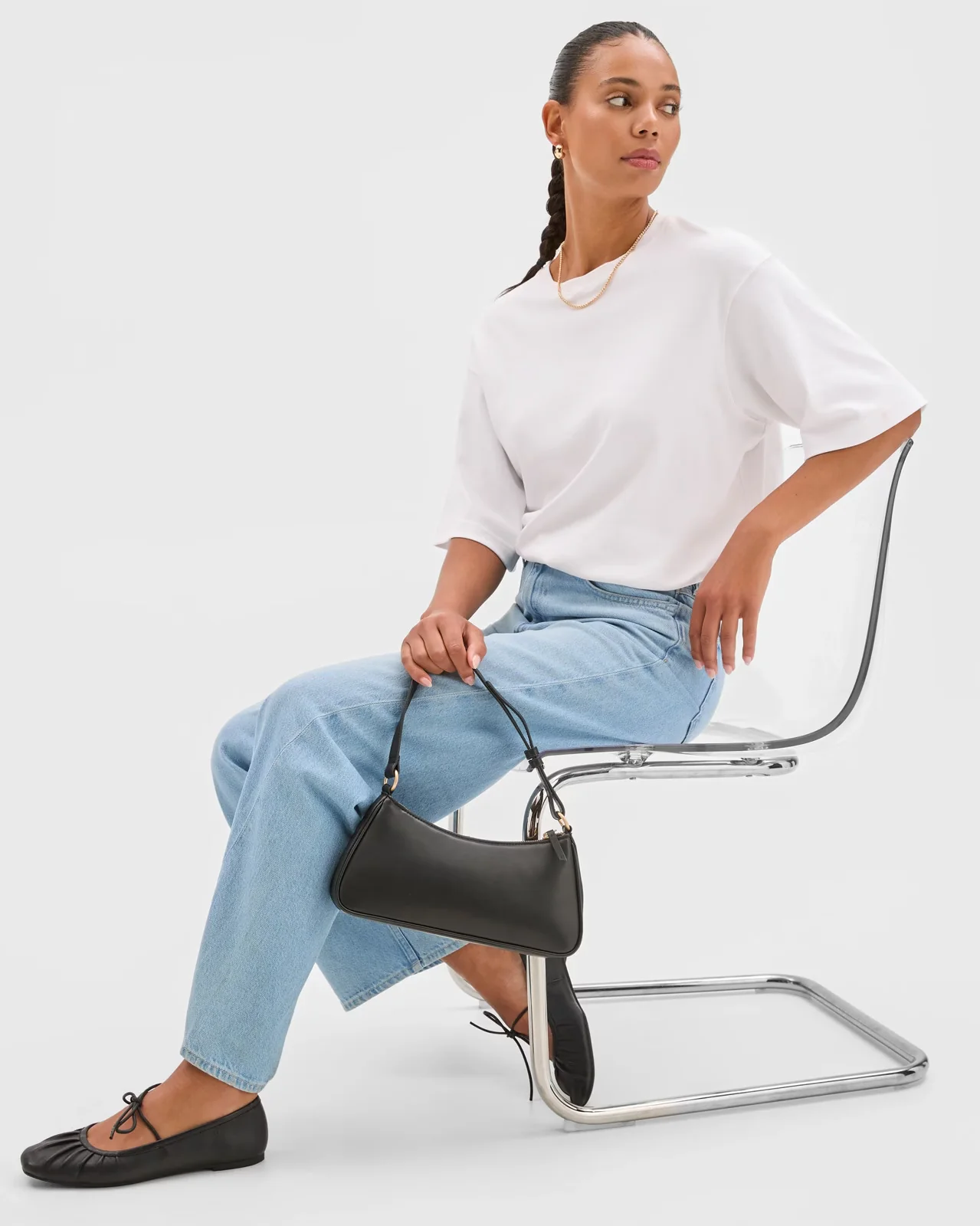 Women"s high-rise Ocean blue Denim jeans - Image 3