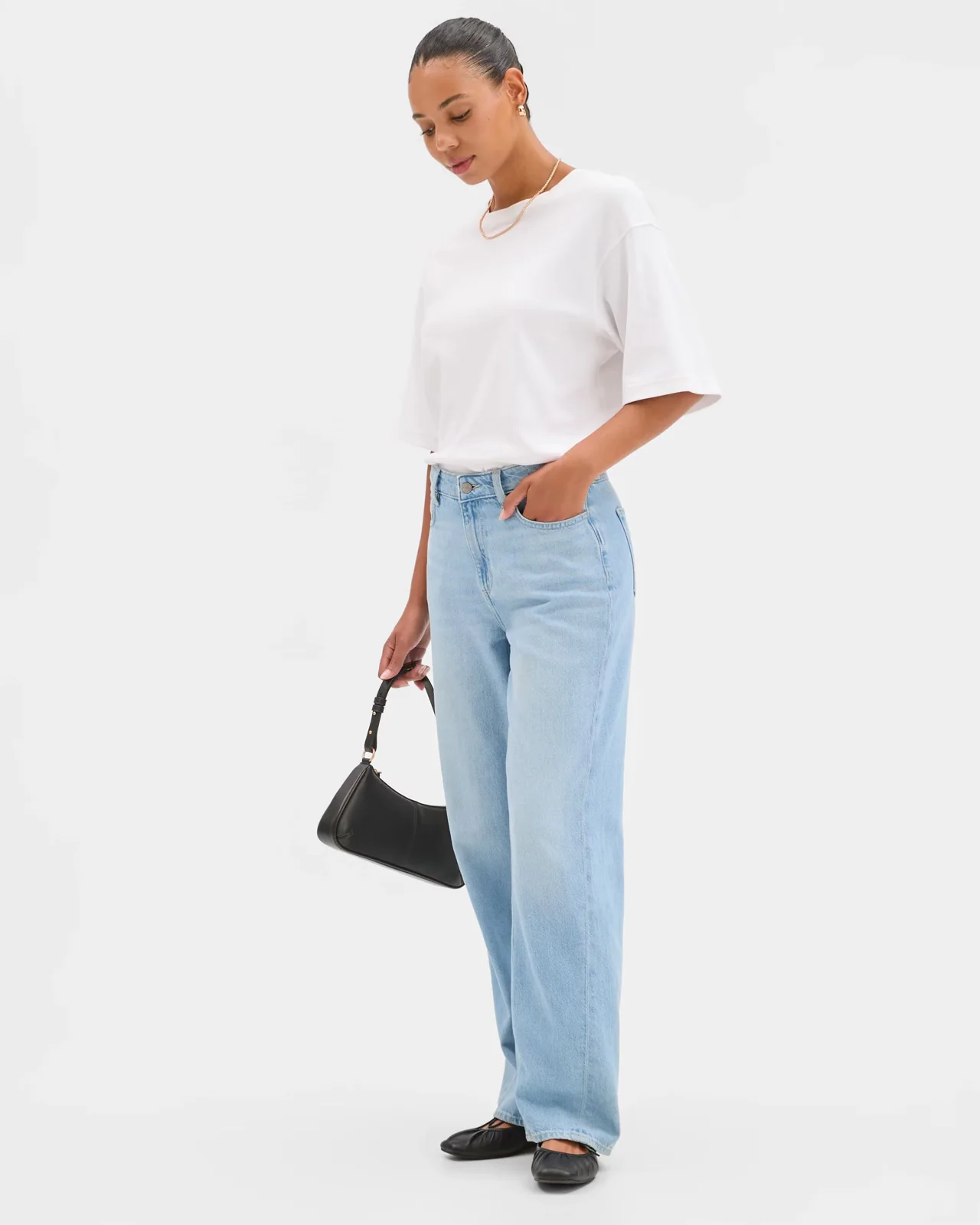 Women"s high-rise Ocean blue Denim jeans - Image 4